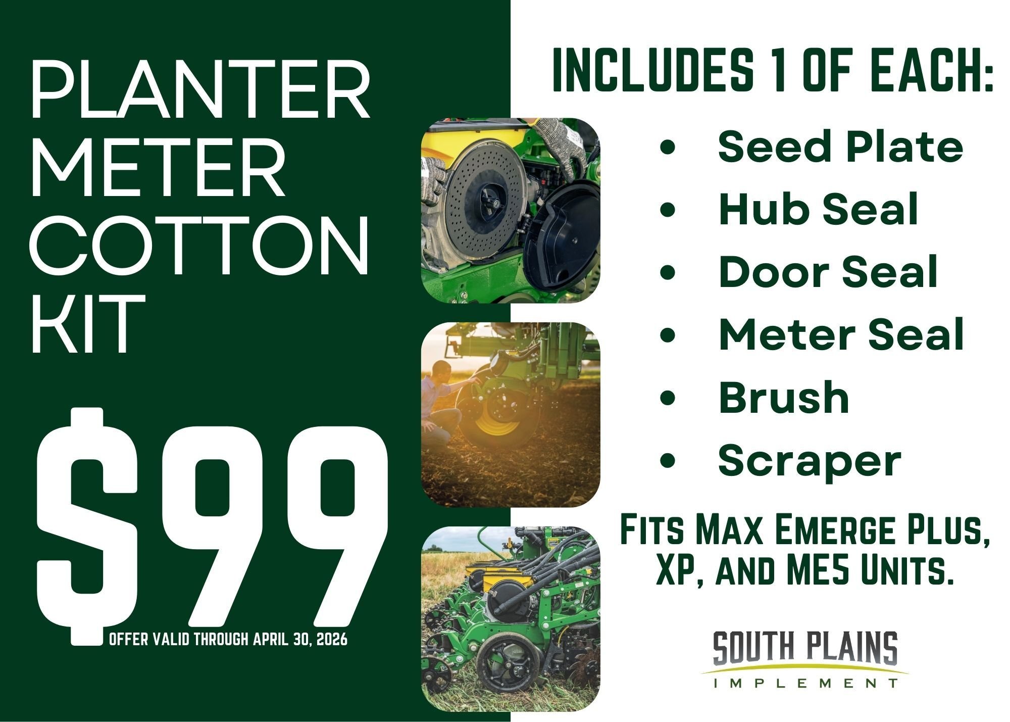 Planter Meter Cotton Kit